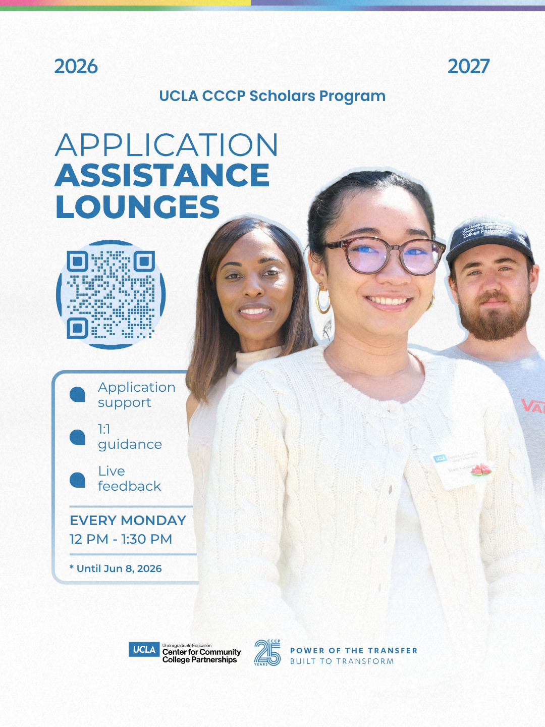 CCCP Scholars Program 2026-27 Application Assistance Lounges