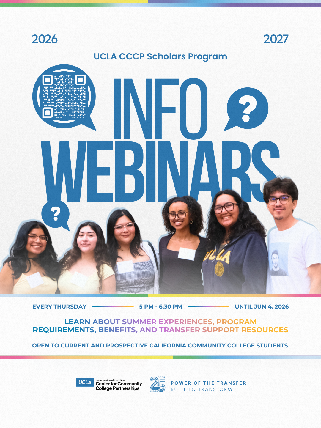 CCCP Scholars Program 2026-27 Informational Webinar