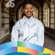 Aurelia Rhymer ’19 smiles beneath a UCLA campus archway in a light blue blouse. The graphic includes the CCCP 25 Years logo, her Anthropology major, and the UCLA logo.